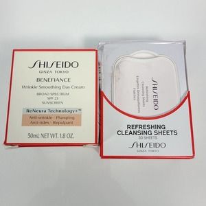 SHISEIDO Benefiance Wrinkle Cream & Cleansing Wipe